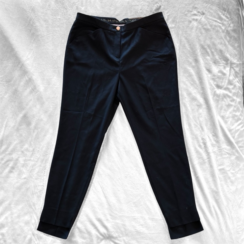 Ted Baker London Navy Trousers Size 8